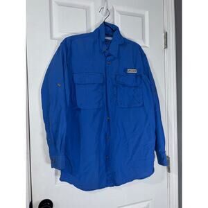 Men’s Bimini Bay Outfitters LTD Long Sleeve Shirt Royal Blue Size Small Vented